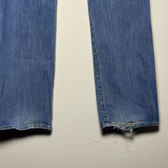 Lucky Brand 363 Vintage Straight Denim Jean Pant Men 38x32 Distressed Baggy Fit - Picture 9 of 15